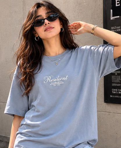 THREAD RARE Polished Rose Oversized Drop Shoulder T-Shirt – Organic Lite GSM