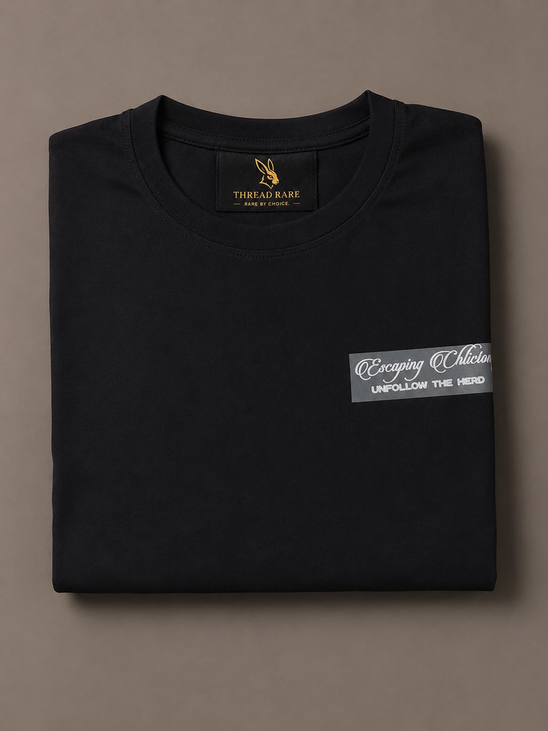 THREAD RARE Sublime Furious Oversized Drop Shoulder T-Shirt for Women | Lite GSM Organic Cotton | Black