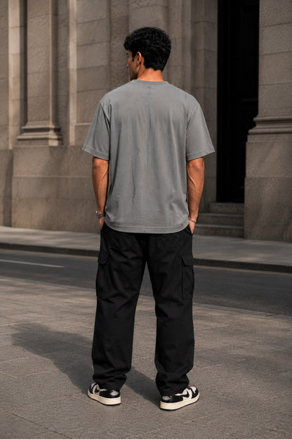 THREAD RARE – Distressed Brasso Knit Oversized T-Shirt