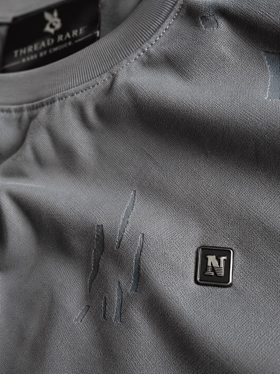 THREAD RARE – Distressed Brasso Knit Oversized T-Shirt