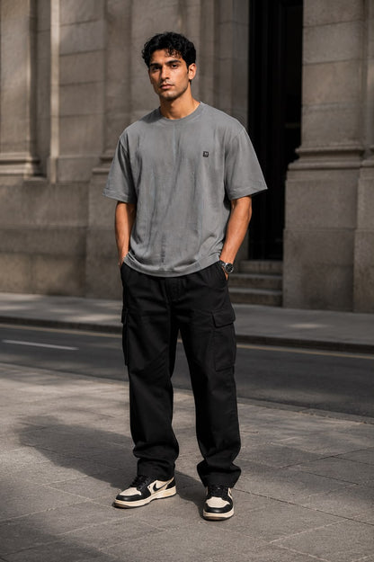 THREAD RARE – Distressed Brasso Knit Oversized T-Shirt