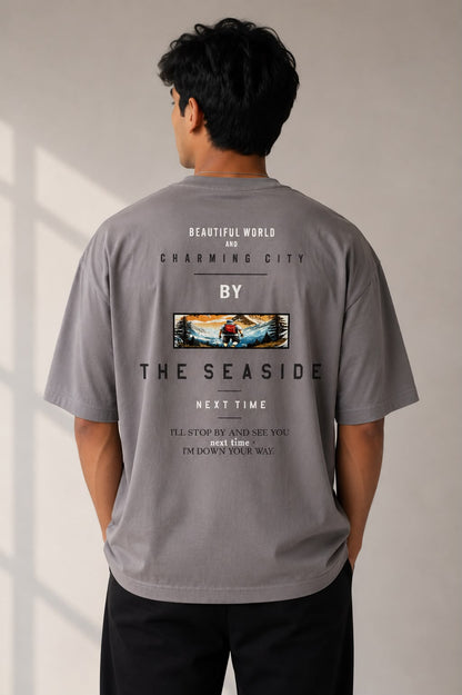THREAD RARE The Seaside Oversized T-Shirt – Grey