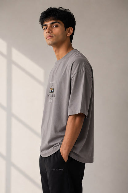 THREAD RARE The Seaside Oversized T-Shirt – Grey