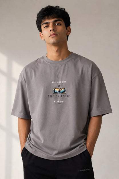 THREAD RARE The Seaside Oversized T-Shirt – Grey