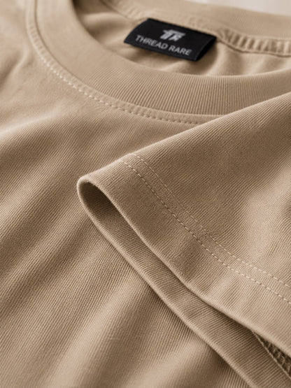 THREAD RARE Popular Graphic Oversized T-Shirt – Beige | Premium Streetwear Tee
