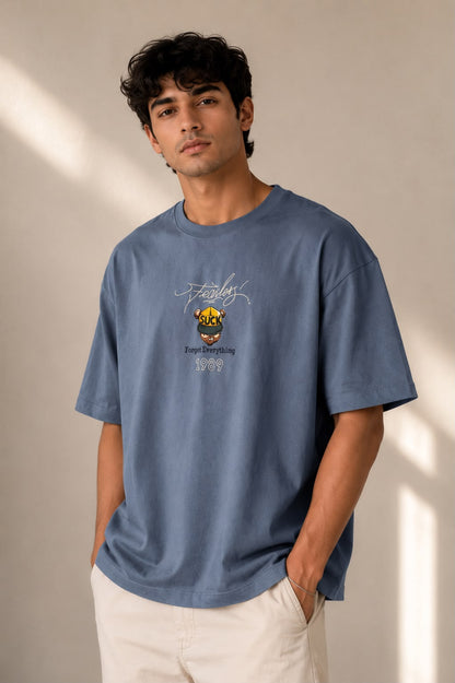 THREAD RARE Fearless 1989 Oversized T-Shirt | Premium Cotton Streetwear Tee for Men
