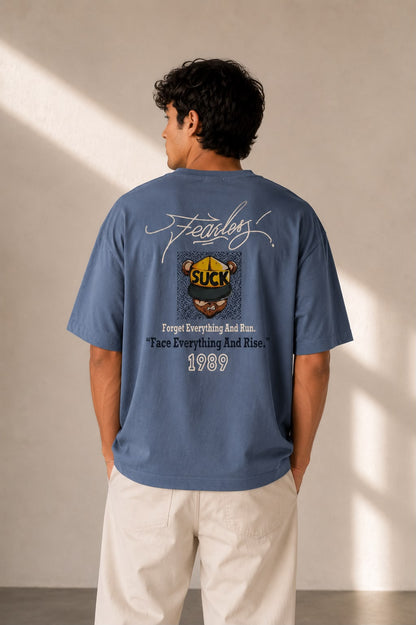 THREAD RARE Fearless 1989 Oversized T-Shirt | Premium Cotton Streetwear Tee for Men