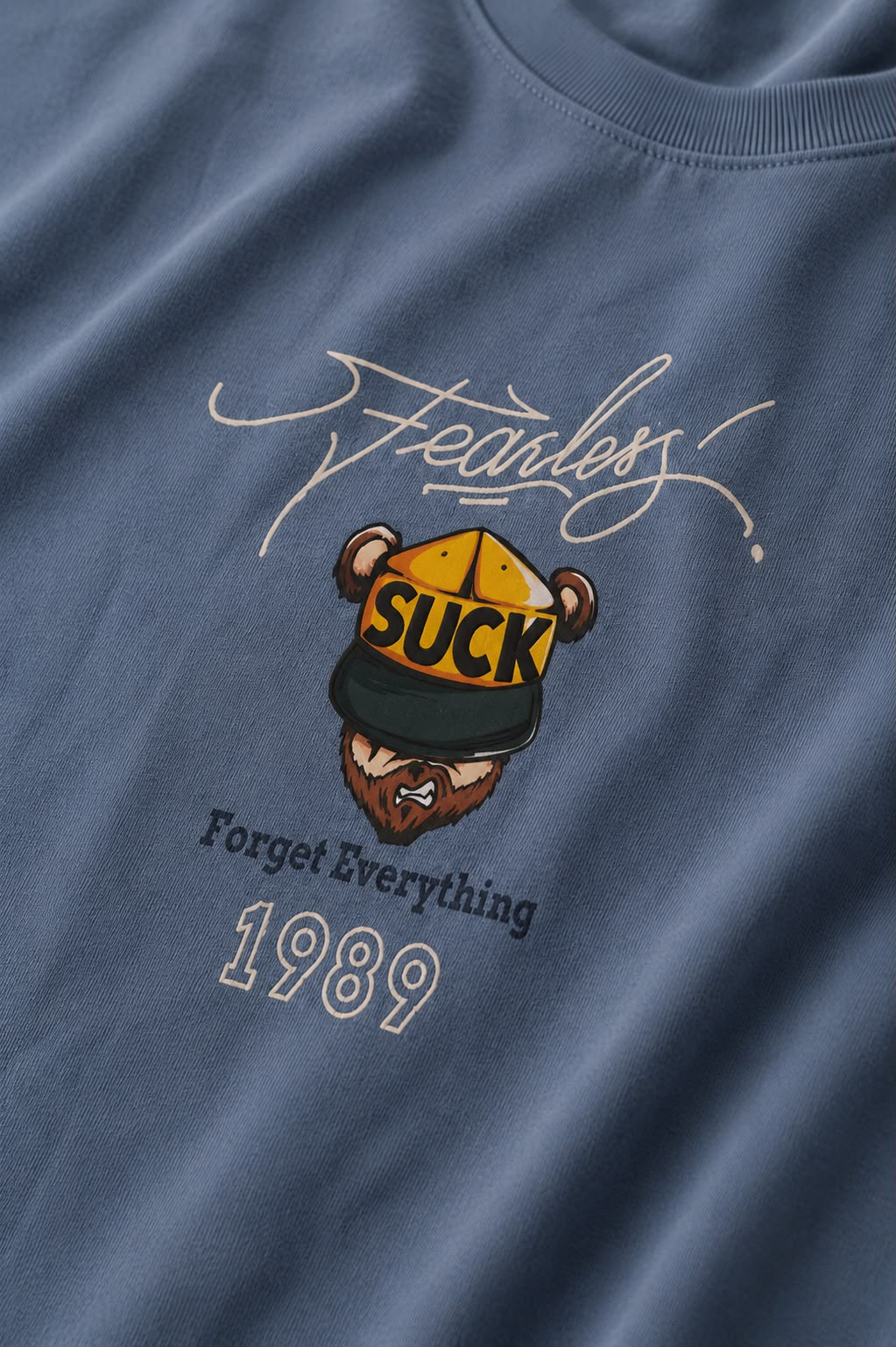 THREAD RARE Fearless 1989 Oversized T-Shirt | Premium Cotton Streetwear Tee for Men
