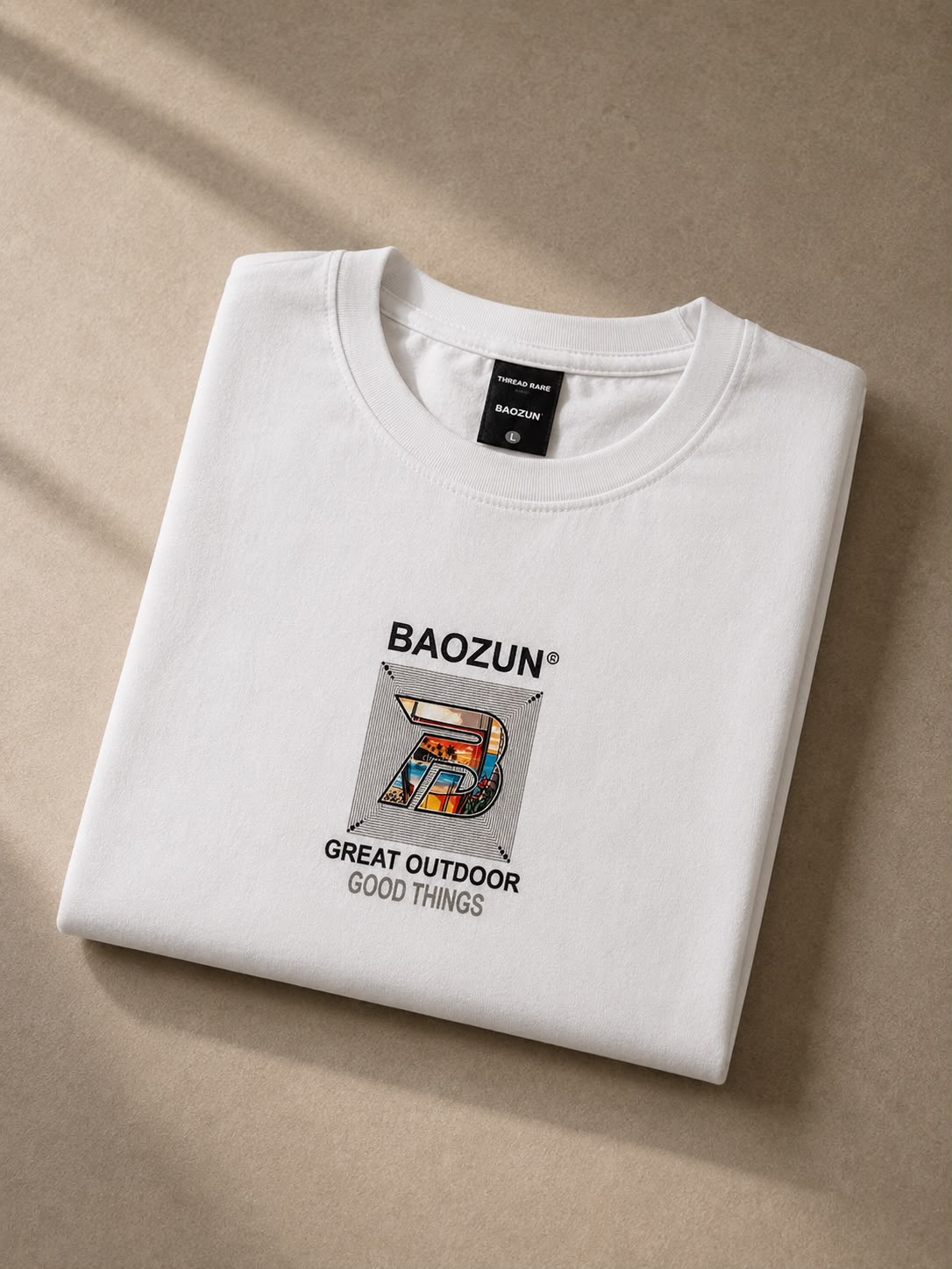THREAD RARE Oversized White Graphic T-Shirt for Men | Premium Streetwear Cotton Tee