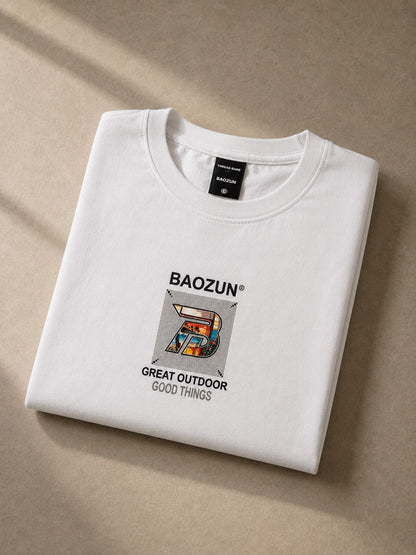 THREAD RARE Oversized White Graphic T-Shirt for Men | Premium Streetwear Cotton Tee
