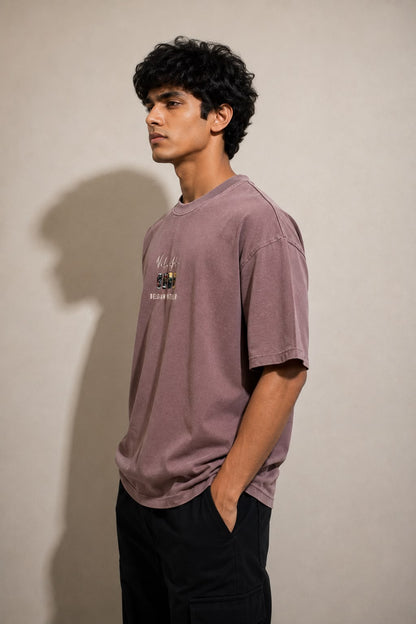 THREAD RARE Valuable Oversized T-Shirt – Dusty Mauve | Premium Cotton Streetwear Tee