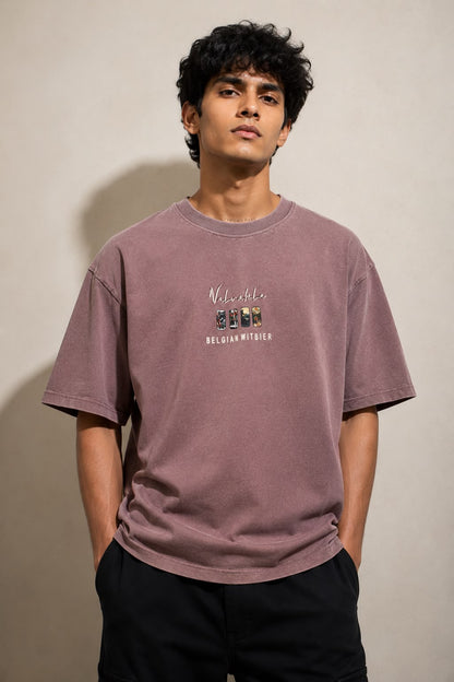 THREAD RARE Valuable Oversized T-Shirt – Dusty Mauve | Premium Cotton Streetwear Tee