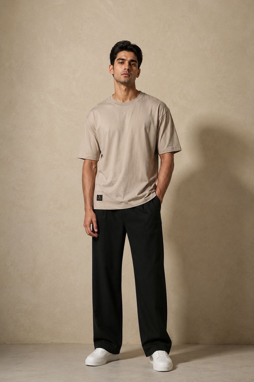 THREAD RARE Essential Oversized T-Shirt – Sand Beige