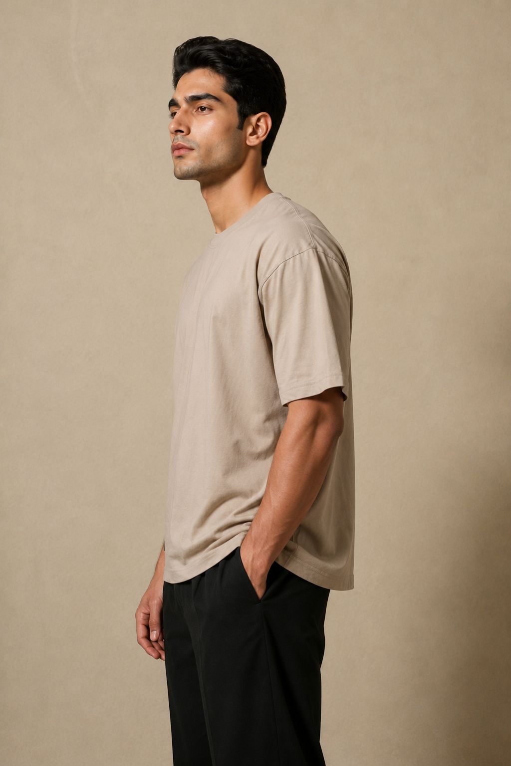 THREAD RARE Essential Oversized T-Shirt – Sand Beige