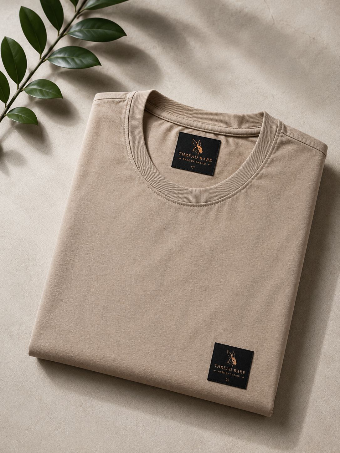 THREAD RARE Essential Oversized T-Shirt – Sand Beige