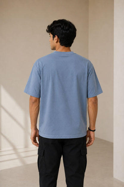 THREAD RARE Premium Oversized T-Shirt – Dusty Blue