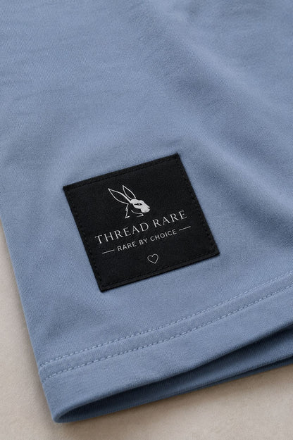 THREAD RARE Premium Oversized T-Shirt – Dusty Blue