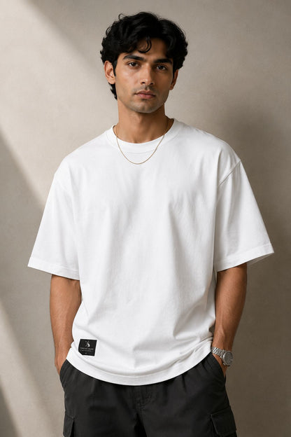 THREAD RARE Premium Oversized White T-Shirt | Minimal Streetwear Essential