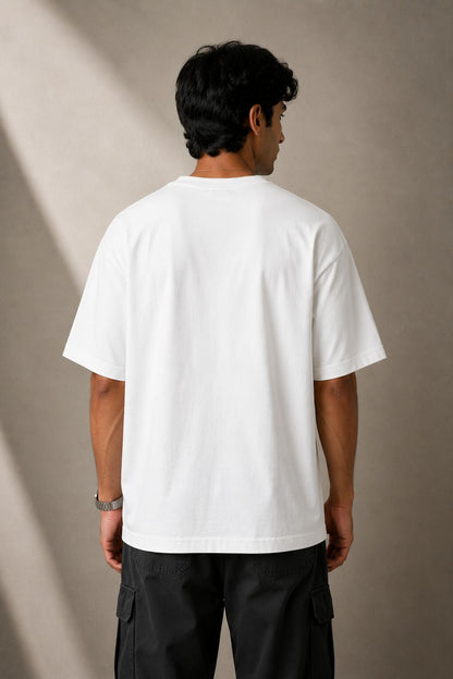 THREAD RARE Premium Oversized White T-Shirt | Minimal Streetwear Essential