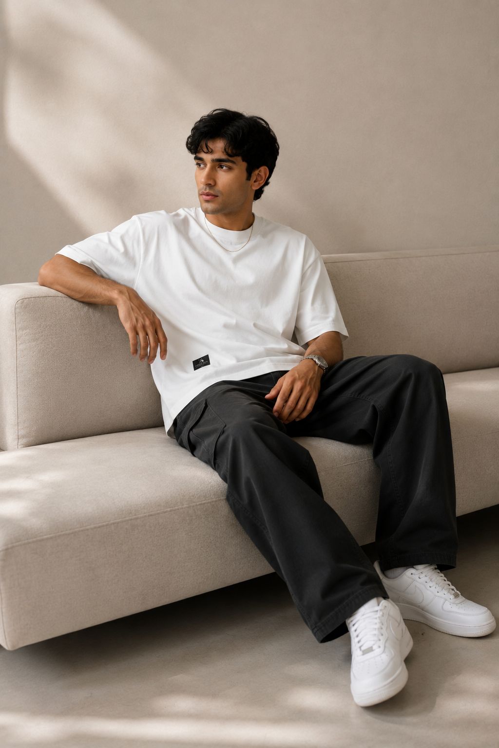 THREAD RARE Premium Oversized White T-Shirt | Minimal Streetwear Essential