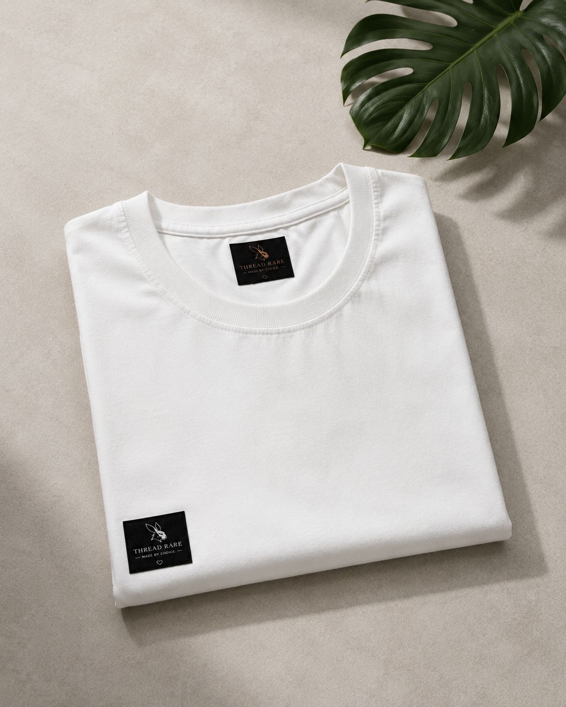 THREAD RARE Premium Oversized White T-Shirt | Minimal Streetwear Essential