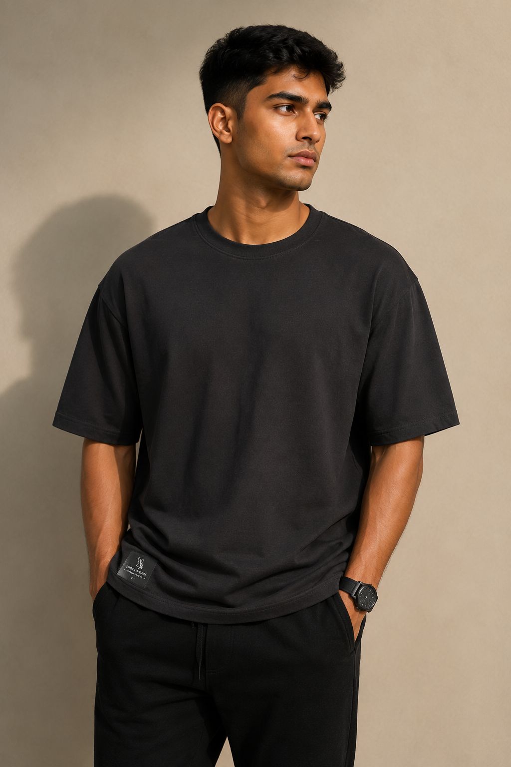 THREAD RARE Oversized Black T-Shirt | Premium Streetwear Essential