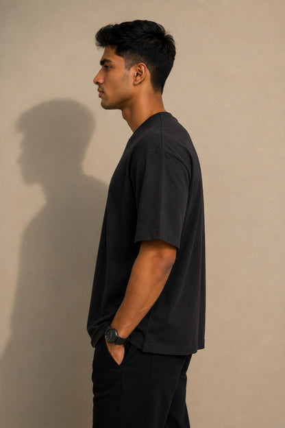 THREAD RARE Oversized Black T-Shirt | Premium Streetwear Essential
