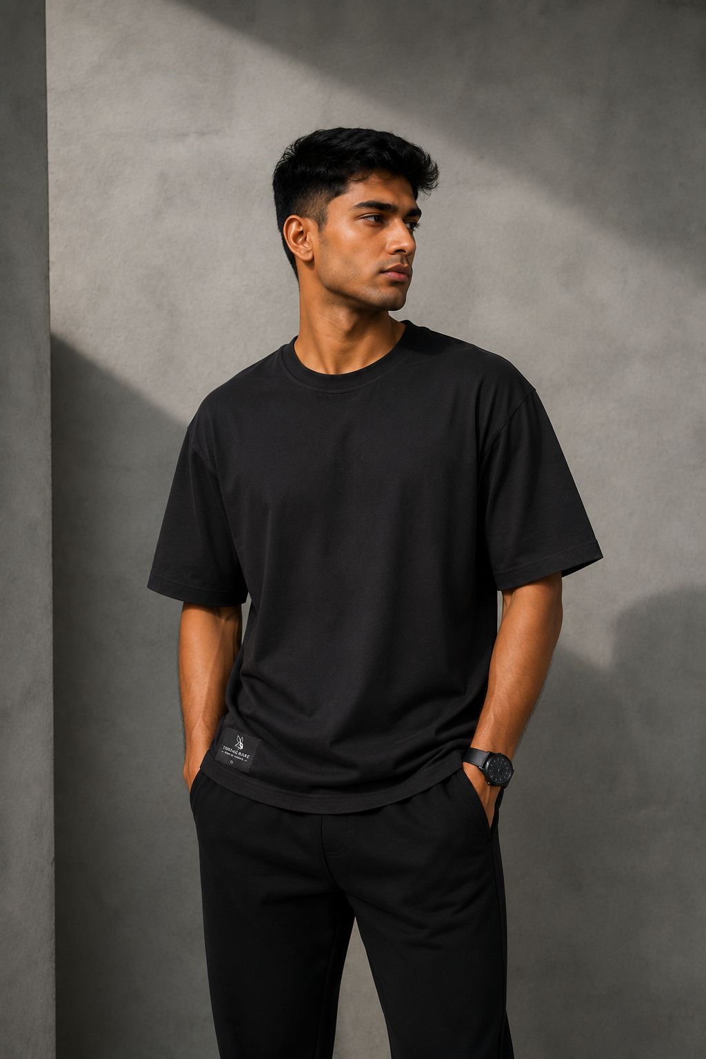 THREAD RARE Oversized Black T-Shirt | Premium Streetwear Essential