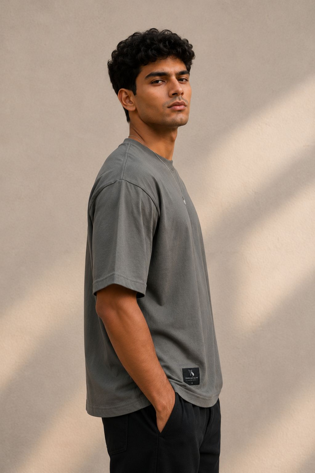 THREAD RARE Oversized Essential T-Shirt – Charcoal Grey